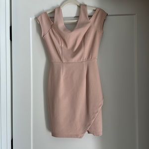 NWT Pink nude mini bandage style dress size 5